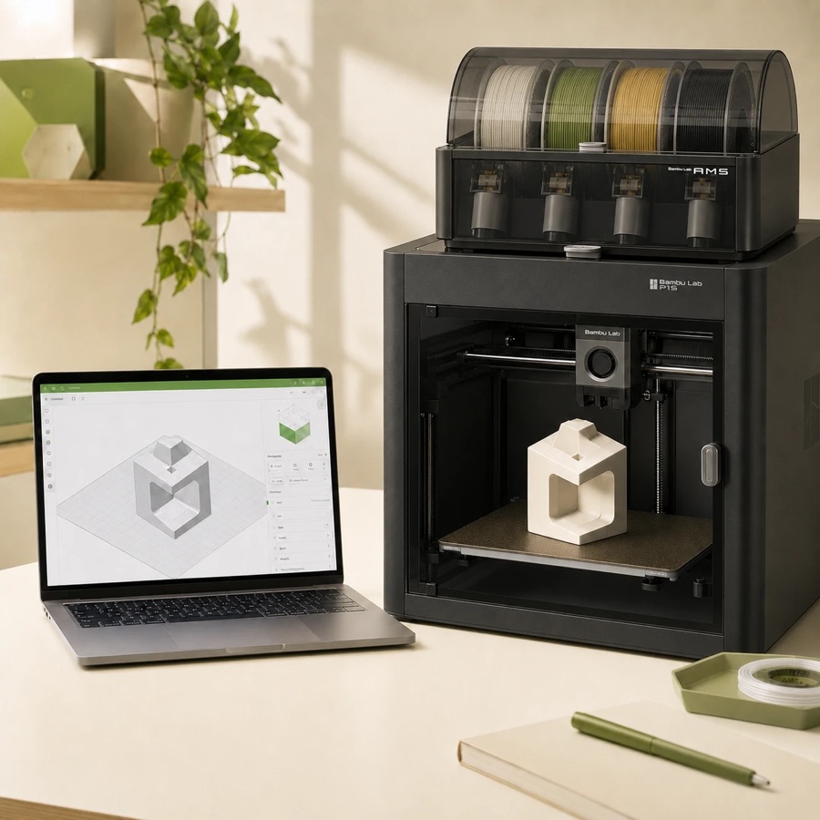 Prototypage rapide : impression 3D pilotée depuis un ordinateur portable