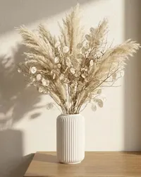 Vase Cannelé Cylindrique - Design Stries Verticales - Déco Intérieure Minimaliste Impression 3D — objet imprimé en 3D par PureFlow