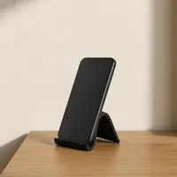 Support de Telephone Minimaliste Noir - Repose Smartphone Vague - Impression 3D — objet imprimé en 3D par PureFlow