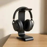 Support de Casque Audio Noir au Design Moderne - Repose Casque Elegant - Impression 3D — objet imprimé en 3D par PureFlow
