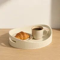 Plateau de Service Rond Elegant - Support de Presentation Moderne - Impression 3D — objet imprimé en 3D par PureFlow
