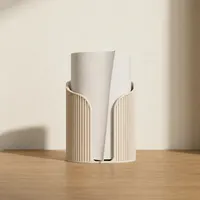 Porte-Serviettes Japandi Crème - Support de Table Design Minimaliste - Vague 3D — objet imprimé en 3D par PureFlow