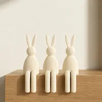 Lot de 3 Lapins de Paques Creme - Figurines d Etagere Suspendantes - Design 3D — objet imprimé en 3D par PureFlow