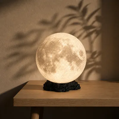 Lampe Lune Led — objet imprimé en 3D par PureFlow
