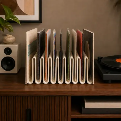 Support de vinyles vagues — objet imprimé en 3D par PureFlow