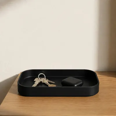 Vide Poches Rectangulaire Noir pour Clés - Plateau de Rangement - Impression 3D — objet imprimé en 3D par PureFlow