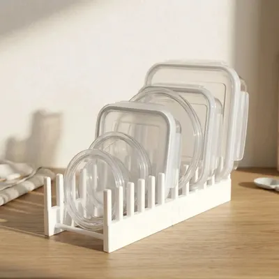 Organiseur de Couvercles de Cuisine - Support pour Boîtes Alimentaires - Rangement Tiroir 3D — objet imprimé en 3D par PureFlow
