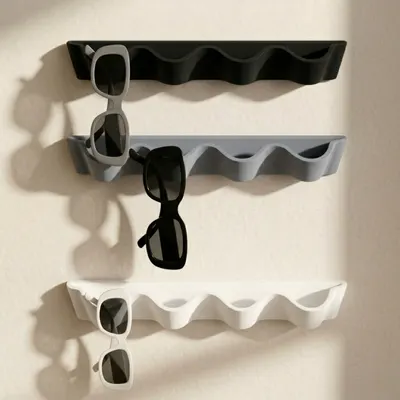 Support de lunettes Noir / Gris / Blanc — objet imprimé en 3D par PureFlow